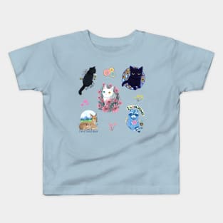 Cute animals sticker pack (get in medium or large) Kids T-Shirt